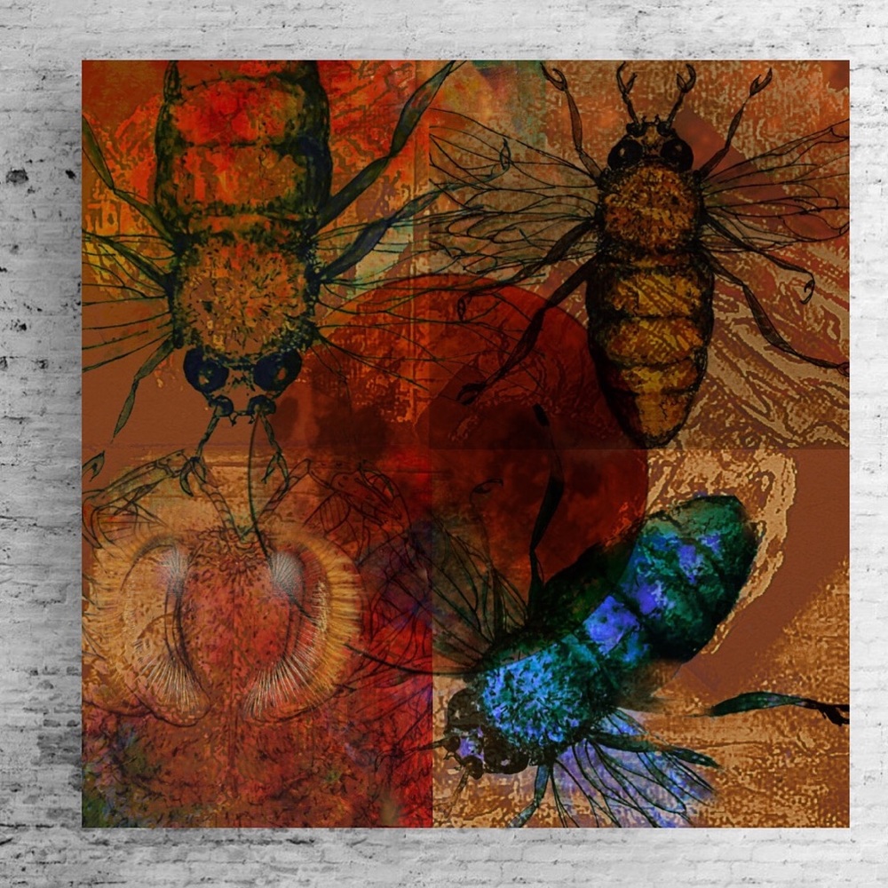 Original Art output to 24”x24” canvass. Home Art